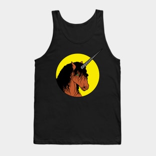 Brown Unicorn Tank Top